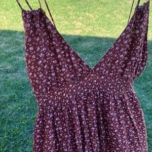 Floral Burgundy Maxi Dress